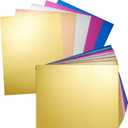 Bright Creations 100 Sheets Metallic Cardstock Paper - Thick 250 GSM 8.5x11 for Arts, Crafts, Classroom, DIY Projects (Assorted Colors, Letter Size) - Foil Card Stock