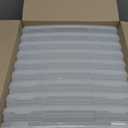 IRIS USA Board Game Storage Craft Organizer Box with Snap-Tight Latch Lid, 10-Pack Portable Plastic Case Bin for Puzzles, Magazines, Hobbies, Art Supplies, Fits 8.5" x 11" & A4 Papers, Slim, Clear