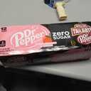 Dr Pepper Strawberries and Cream Zero Sugar Soda, 12 Oz Cans, 12 Count (EXP 12/22/26)