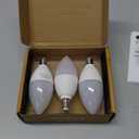 Sailstar Candelabra Light Bulbs 60 Watt Equivalent, 4000K Natural Daylight, 5W E12 Small Base Type B LED Bulbs, 500 Lumens, Chandelier Ceiling Fan Light Bulbs, CRI 85, Non-dimmable, Pack of 3 (3 Count (Pack of 1), 4000k Natural Daylight White)