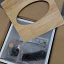 Lint Bin for Laundry Room, Farmhouse Lint Box, Wooden Lint Holder with Lid, Lint Container for Laundry Room Decor, Dryer Lint Trash Can for Laundry Accessory Organization (White)