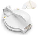 Bamboo Tortilla Press 10 inch Quesadilla Maker Wooden Corn Tortilla Maker Rotatable Roti Maker with 50Pcs Parchment Paper & Dough Cutter for Flour Mexican Taco Pataconera Dough Press (4.5"10")