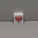 Primitives by Kathy 34248 Rustic White String Art Box Sign, 3.5" x 4", Love You More
