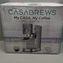 CASABREWS CM5418 Espresso Machine 20 Bar, Compact Espresso Maker with Steam Milk Frother, Stainless Steel Coffee Machine with 34oz Removable Water Tank for Cappuccino, Latte, Silver