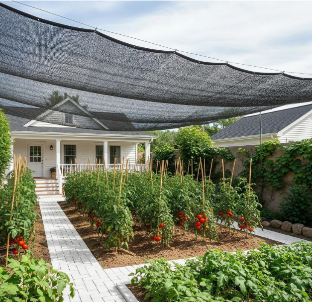 SUNNY GUARD 35-45% Sun Shade Cloth, 10 x 14 FT Black HDPE Mesh – Breathable Garden Shade Cover for Plants, Vegetables, Greenhouse, Patio, Chicken Coop & Dog Kennel