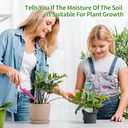 Soil Moisture Meter, Naiades Rose Gold Plant Hygrometer Sensor Water Monitor for Farming Gardening Indoor Outdoor Plants (No Batteries Needed) Rose Gold