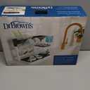 Dr. Brown's Drying Tower, Stand-Up Drying Rack, Countertop Baby Bottle Drying with Organized Storage for Baby Essentials, Space Saving Vertical Rack (Black and White)