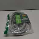 15 Ft Outdoor Extension Cord - 12/3 SJTW Heavy Duty Grey Extension Cable with 3 Prong Grounded Plug - Power Cord for Lawn, Garden, Appliances