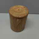 NIRMAN Acacia Wood round wooden storage jar with Lid for Keeping Cookies, Coffee, Flour, Sugar, Rice & Other Dry Foods (4.5" x 4.5" x 6")