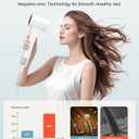 Cosy Companions Hair Dryer, 150000 RPM High-Speed Blow Dryer with 500Million Negative Ions for Fast Drying, Lightweight & Thermo-Control, Hair Dryer with Diffuser, Ideal for Salon & Travel, White