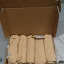 BATTEWA Incontinence Underwear for Women Washable, Leak Proof Underwear High Waist Cotton, Bladder Leakage 50ML (Beige, 3X-Large, 5 Pack)