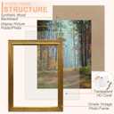 KTKDE 8.5x11 Picture Frame Set of 2, Ornate Vintage Gold Photo Frames 8.5 x 11 Antique Photo Frame for Wall Decor or Tabletop Display Retro Home Decor best gift