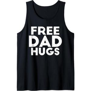 Mens Free Dad Hugs Tank Top, Small