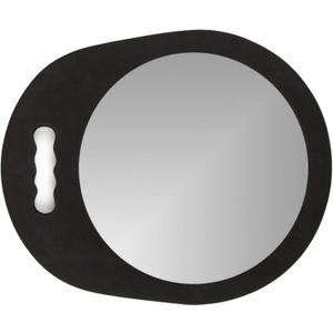 Round Foam Hand Mirror with Handle - Lightweight Circular Handheld Mirror for Haircuts, Styling, and Beauty - Durable Salon Equipment Mirror for Barbers, Hairdressers, and Personal Use 4 Packs
