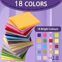 2 x (18 Pads) Sticky Notes 3x3 inch, Self-Stick Note Pads, 18 Colorful Sticky Notes for School Supplies or Office Supplies