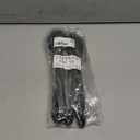 Boao 4 Pcs Silicone Spoons for Cooking 10.6 Inch Large Nonstick Serving Spoons Heat Resistant Slotted Spoon for Mixing & Stirring Kitchen Cooking Utensils, Dishwasher Safe(Black)