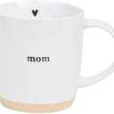 UnBoxMe Mom Coffee Mug, 12 oz Speckled Ceramic Heart Mug, Dishwasher & Microwave Safe, Gift for Mom or Grandma