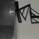 BAYKA Wall Mounted Floating Shelves, Wood Floating Wall Shelf for Books & Decor, Small Space-Saving Display & Organizer  Black Set of 4 (Black Board & Black Brackets)