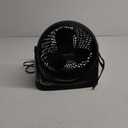 Amazon Basics Air Circulator Fan, Desk Fan for Bedroom, Home and Office, With 90-Degree Tilt Head, 3 Speed Settings, Lightweight (3 LBS), 35 Watts, Black, 11.1"W x 6.3"D x 10.9"H