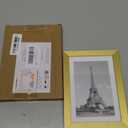 upsimples 5x7 Picture Frame, Display Pictures 4x6 with Mat or 5 x 7 Without, Wall Hanging Photo Frames, Gold, 1 Pack