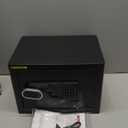 1.3 Cub Small Safes for Home, Anti-Theft Steel Security Fire Safe Home with Combination Lock, Alarm System and Removable Shelf, Personal Document Safety Box Fireproof Waterproof for Money Valuables