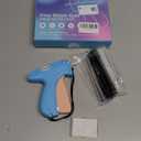 Itopan Stitch Gun for Clothes, Tagging Gun for Clothing Quick Fixes - Price Tag Gun with 6 Fine Needle, 1000 Black Fasteners & 1000 White Fasteners DeepSkyBlue1+Coral