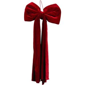 TTETTZ Christmas Velvet Bow,Wrapping Gift Supplies with Ribbon, Ornament Bowknot for Xmas Tree Decor, Home Festival Indoor Front Door Holiday Decorations, S