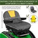 Riding Lawn Mower Seat Cover, Heavy Duty Polyester Oxford Tractor Seat Cover with Padded Cushion Surface, Compatible with Craftsman,Cub Cadet,Kubota Lawn Mower Tractor (M-Armrests)