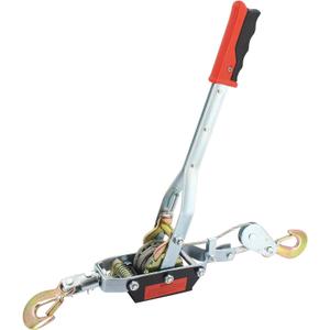 Come Along Winch, 4 Ton Dual Gear Power Puller, 2 Hooks 10Ft Heavy Duty Steel Cable & Anti Skid Handle, 8800 Lbs Load Capacity Come Along Tool for Moving Boats, Securing Items, Transporting Logs
