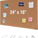 Mr. Pen- Cork Notice Board, 24 X 18 Inches, Cork Bulletin Board for Walls, Pin Boards, Framed Corkboard, Decorative Hanging Pin Boards, Perfect for Office & Home Decor