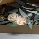 Faux Flower Swag Set of 2 for Wedding Welcome Signs Floral Swag Wedding Reception Ceremony Signs Decor (Champagne & Cream)