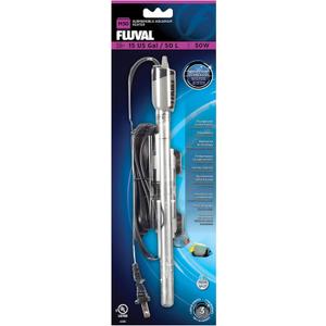 Fluval M 50-Watt Submersible Aquarium Heater Compact, Reliable Heating with Mirror Technology for Fresh & Saltwater Tanks Up to 15 Gallons