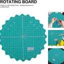 IMIKEYA Rotating Cutting Mat for Quilting - Self-Healing Rotary Mat Ideal for Sewing and Craft Projects Durable and Lightweight Design for DIY Lovers