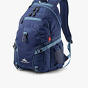 High Sierra Loop Backpack, Travel, or Work Bookbag with tablet sleeve, One Size, True Navy/Graphite Blue