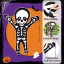 53 x 47'' Halloween Bendable Tree Wrap Skeleton Decoration Huge Cute Skeleton Design Decorations for Halloween Outdoor Indoor Lawn Tree Decor House Props Supply