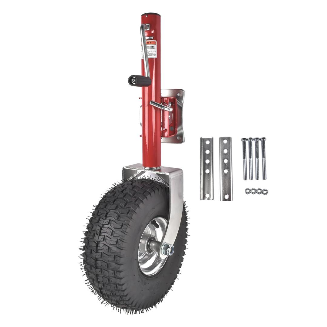 Beach Boat Swivel Trailer Tongue Jack 13.38in Heavy-Duty Wheel 2000 lbs