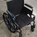 Medline Comfortable Folding Wheelchair with Swing-Back, Desk-Length Arms and Elevating Footrests, 18W x 16D Seat