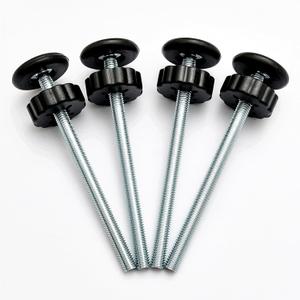 4 PCS Baby Gate Replacement Parts, 8MM Baby Gate Spindle Rods, Hardware Parts Kit for Pet & Dog Pressure Mounted Safety Gates, Extra Long Tension Gate Extender