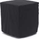 STARTWO Air Conditioner Cover for Outside Units - Durable Waterproof Square AC Cover for Outdoor with Windproof Buckles Elastic Hem for Secure Fit Year Around Protection -Black W26inD26inH32in (26x26x32 inch)