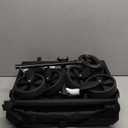 Happybuy Collapsible Wagon Cart, 120L & 225LBS Folding Utility Wagon with All-Terrain Wheels, Heavy Duty Outdoor Cart with Adjustable Handle, Portable Beach & Garden Cart, Black