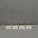 Shankala Wall Mount Coat Rack, Hooks for Wall, Gold