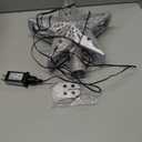 Kesfitt Christmas Tree Topper Sliver Lighted with 6 Projection Modes,Christmas Star Tree Topper Built-in LED Rotating Lights, 3D Glitter Dynamic Projection for Xmas Party Holiday Decorations (Silver)