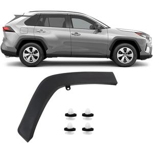 COOL STAR Rear Right Passenger Side Fender Flares Molding Trim Compatible with Toyota Rav4 2019-2021 Replaces 75605-0R090 75605-42160