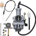 Carburetor Fit for Honda TRX250EX TRX 250Ex Sportrax 250 2001-2008 16100-HN6-003 With Throttle Cable Fuel Tank Petcock Valve