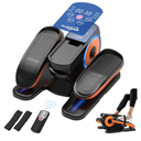 Under Desk Elliptical Machine with 12 Adjustable Speed, Quiet & Portable Seated Pedal with Remote Control & Non-Slip Foot Straps