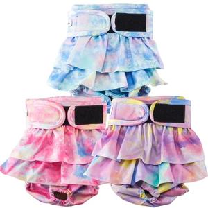 Reusable Dog Diapers Female Washable, Premium Doggie Diapers for Female Dogs, Pack of 3, Highly Absorbent Extra Large Dog Diaper for Heat, Incontinence and Puppy Training(XL)