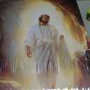 Resurrection of Jesus Canvas Wall Art Jesus Smiles Wall Decor Picture Christian Resurrected Savior Leaves the Tomb Poster Print for Church Prayer Room Bedroom Painting Artwork Home Decoration