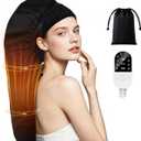 Hair Steamer Cap for Deep Conditioning, Adjustable Heat Cap for Women, 10 Heat Levels & 3 Timer Settings, Waterproof Outer & Removable Lining, for Dry, Damaged, Colored Hair