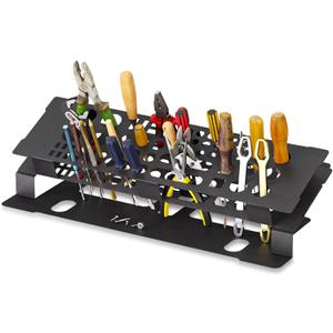Screwdriver Storage Rack for Desktop,Screwdriver Organizer Holder,RC Tools Kit Organizers,Carbon Steel Tool Holder, Desktop Hand Tool Stand,Tool holder, Black