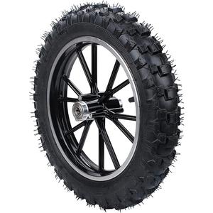 Black rear wheel 2.50-10 tyre+hub 49-50cc Dirt Bike Gas Dirt Bike Pit Bikes Youth Dirt Pitbike Mini motorcycle parts